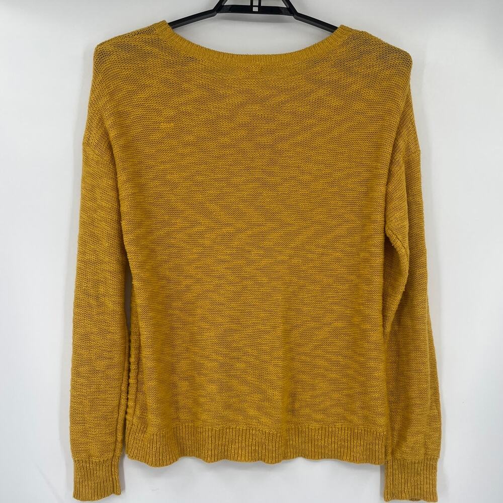 Mossimo Cable Knit Womens Sweater Sz XXL Mustard Boho Rustic Cottage Lagenlook - Picture 7 of 11
